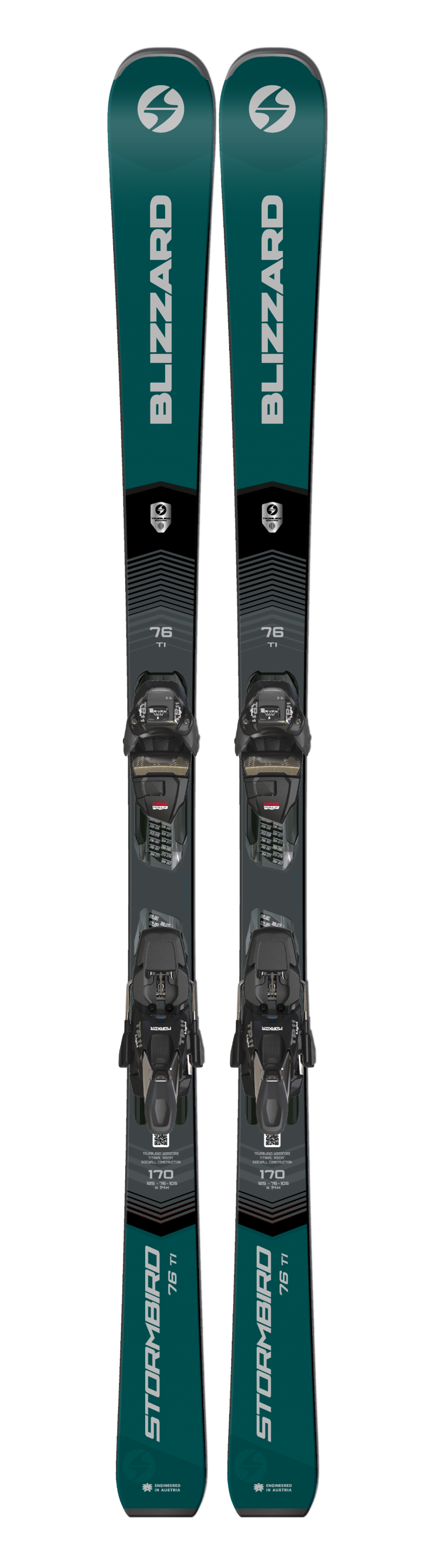 Stormbird 76 Ti Ski's + Bindingen