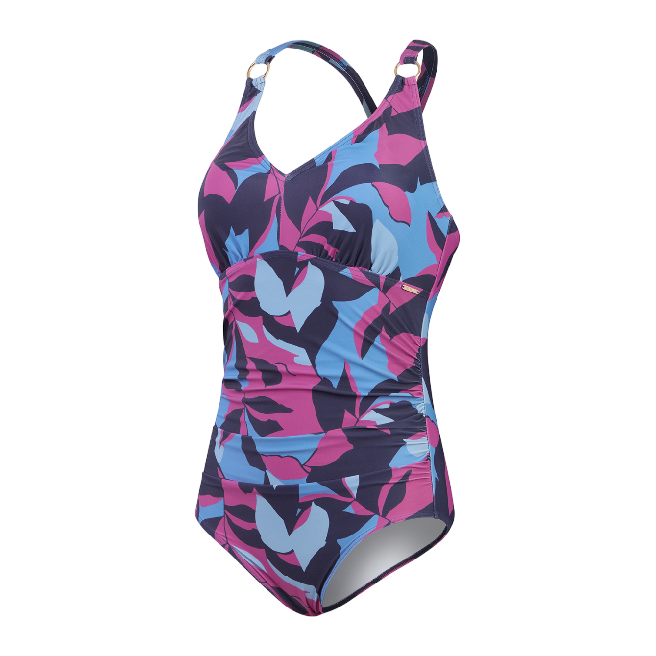 Shaping Printed V Neck Badpak
