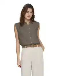 Sista Linen Blend Shirt