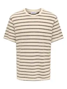 Ian Reg Ss Stripe Struct Tee