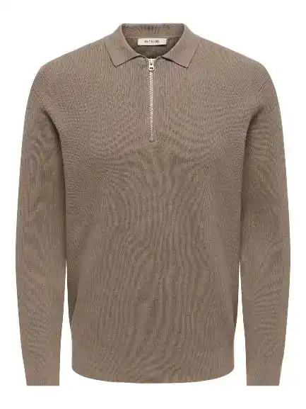 Phil Reg 12 Half Zip Polo Knit