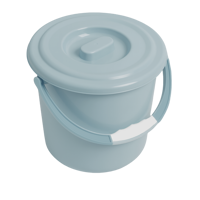 Toiletemmer 6,5 liter + Deksel