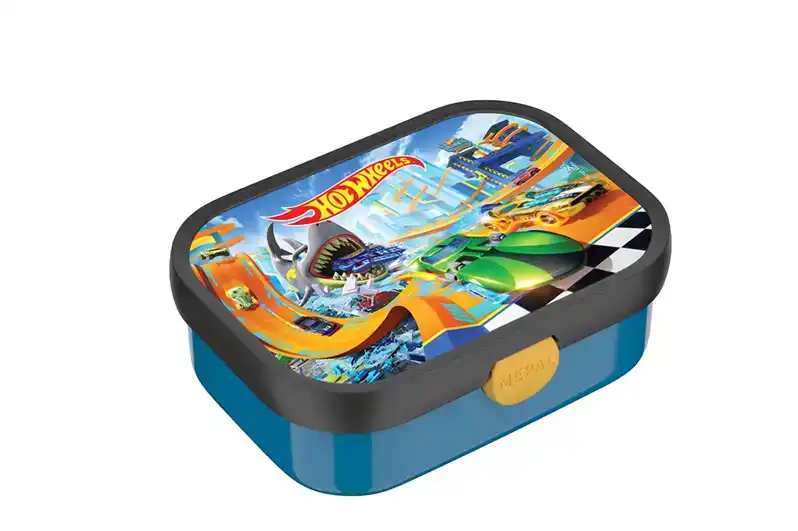 Campus Bento Lunchbox met Vorkje - Hot Wheels