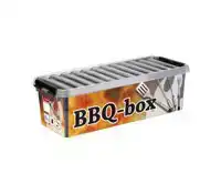 Q-line bbq box met inzet 9,5L metaal zwart