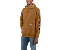 Sleeve Logo Hooded Sweatshirt