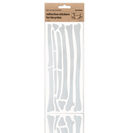 REFLECTIVE BONE STICKERS WHITE