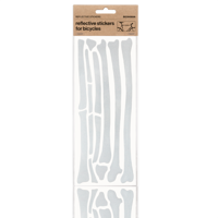 REFLECTIVE BONE STICKERS WHITE