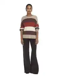 Latia L/S Stripe Pullover Knit