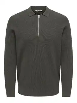 Phil Reg 12 Half Zip Polo Knit