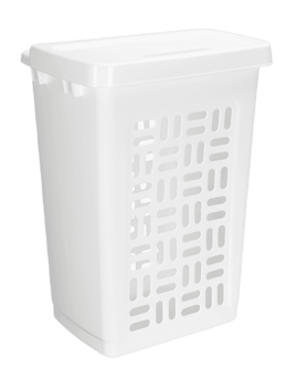 Basic wasmand 60L hoog wit