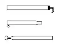 Dakstang 170-260 cm, 28mm aluminium