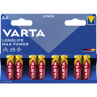 Longlife Max Power AA 8-pack Batterijen