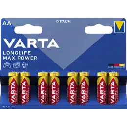Longlife Max Power AA 8-pack Batterijen